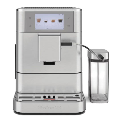 KitchenAid KF8 Πλήρως Αυτόματη Μηχανή Espresso με Δοχείο Γάλακτος, Οθόνη Αφής, 7 Ρυθμίσεις Άλεσης και 40+ Συνταγές 5KES8558BSX Inox