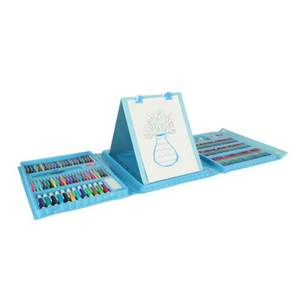 Πλήρες Σετ Ζωγραφικής με Βαλίτσα Μεταφοράς & Αναδιπλούμενο Πίνακα 208 Τεμαχίων, 3+ Ετών