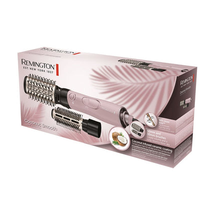 Remington Coconut Smooth Βούρτσα Αέρος 1000W με Ιονική Περιποίηση και Κεραμικούς Κυλίνδρους Καρύδας AS5901