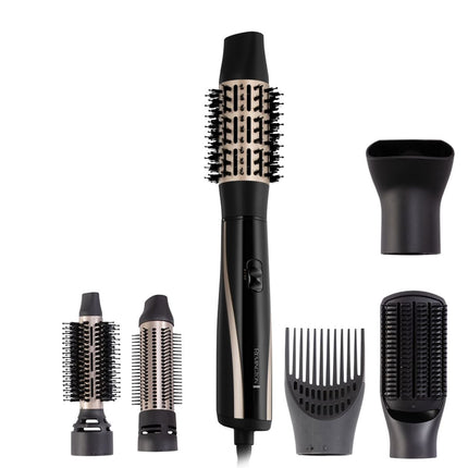 Remington Blow Dry & Style Βούρτσα Αέρος 1200W με Ιονική Περιποίηση και 6 Εξαρτήματα για Όγκο, Μπούκλες και Λείο Αποτέλεσμα AS7700