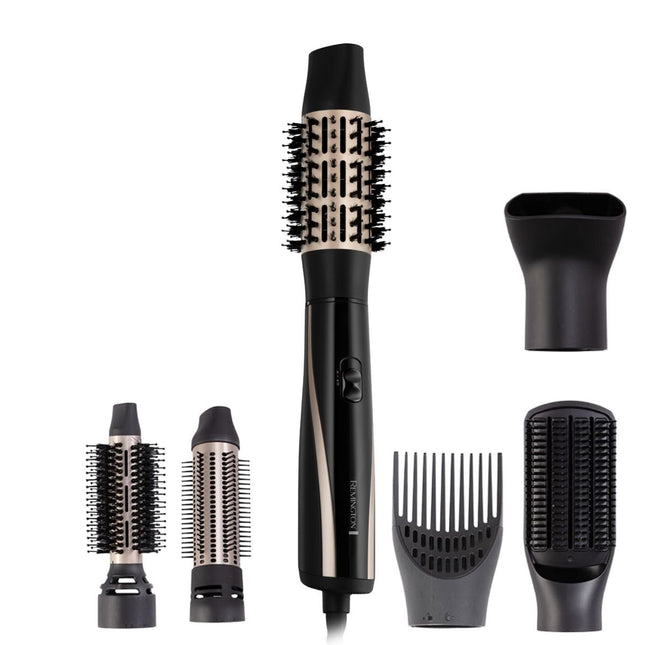 Remington Blow Dry & Style Βούρτσα Αέρος 1200W με Ιονική Περιποίηση και 6 Εξαρτήματα για Όγκο, Μπούκλες και Λείο Αποτέλεσμα AS7700