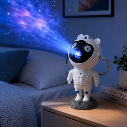 Παιδικό Φωτιστικό Projector Προβολέας Αστροναύτης Starry Nebula Γαλαξία με Εναλλαγή Χρωμάτων, 360° Περιστροφή & Τηλεχειριστήριο 3+ Ετών