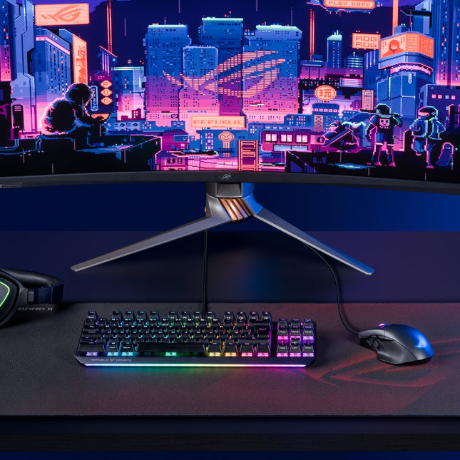 ASUS ROG Scabbard II XL Gaming Mousepad 900x400x3mm με Water/Oil/Dust Resistant Nano-Coating