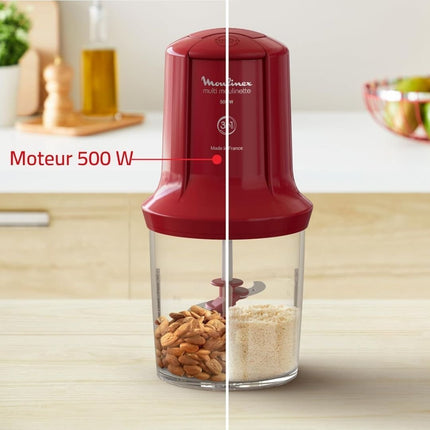 MOULINEX Multi Πολυκόφτης 500W με Χωρητικότητα 0.5L, 3 Λεπίδες & 2 Ταχύτητες AT714G32