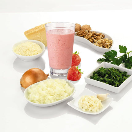 MOULINEX MultiMoulinette XXL Πολυκόφτης 500W με Κάδος 0.8L, 2 Ταχύτητες, Turbo Λειτουργία 3 Λεπίδες & 5 Λειτουργίες AT718A10