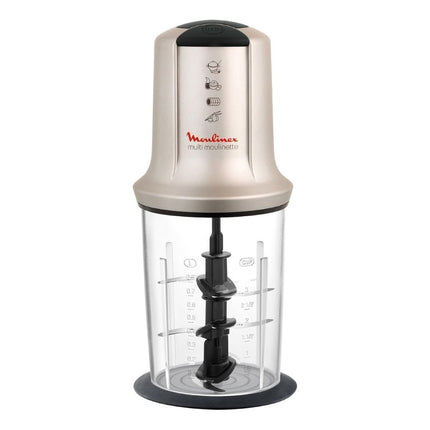 MOULINEX MultiMoulinette XXL Πολυκόφτης 500W με Κάδος 0.8L, 2 Ταχύτητες, Turbo Λειτουργία 3 Λεπίδες & 5 Λειτουργίες AT718A10