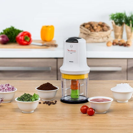 MOULINEX Multi Moulinette 6σε1 Πολυκόφτης 500W με Χωρητικότητα 0.5L, 4 Λεπίδες Κοφτερές/ Οδοντωτές & 2 Ταχύτητες AT723110