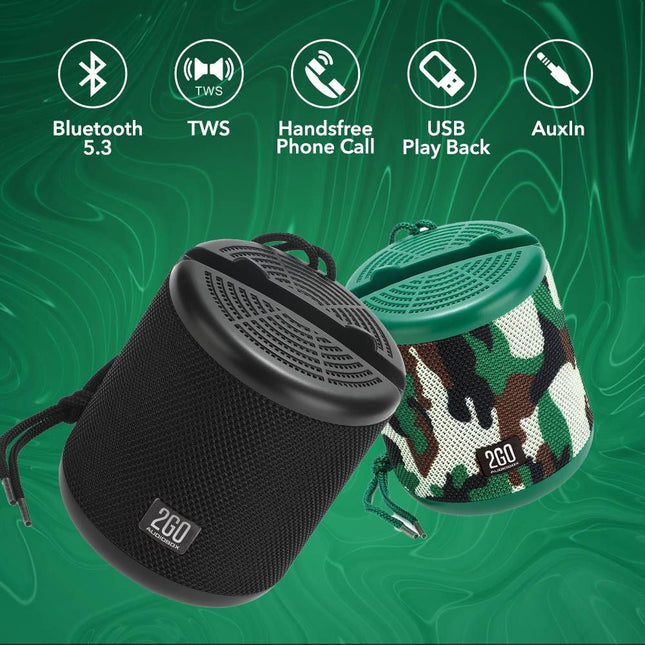 AudioBox 2GO-Dock100 Portable BT/FM Speaker with Dock Black