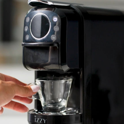 ΙΖΖΥ Ημιαυτόματη Μηχανή Espresso 3σε1 Parma 20 Bar με Κάψουλες Nespresso & Αλεσμένο Καφέ IZ-6019 Μαύρο