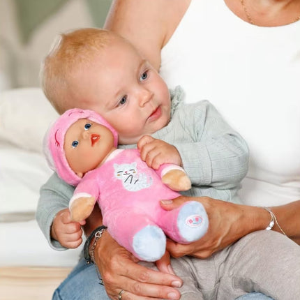 BABY BORN Κούκλα Sleepy 30 εκ. – Απαλή Κούκλα Αγκαλιάς με Κουδουνάκι Ροζ, 0+ Ετών