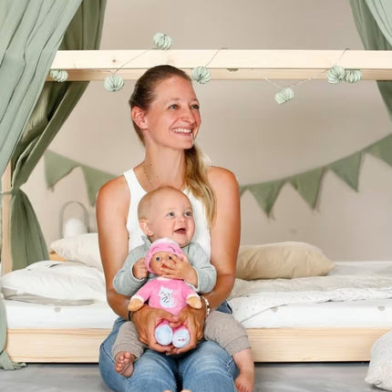 BABY BORN Κούκλα Sleepy 30 εκ. – Απαλή Κούκλα Αγκαλιάς με Κουδουνάκι Ροζ, 0+ Ετών