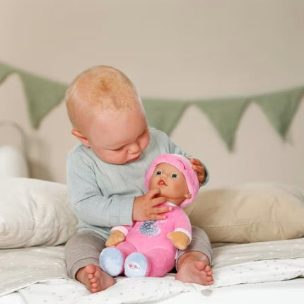 BABY BORN Κούκλα Sleepy 30 εκ. – Απαλή Κούκλα Αγκαλιάς με Κουδουνάκι Ροζ, 0+ Ετών