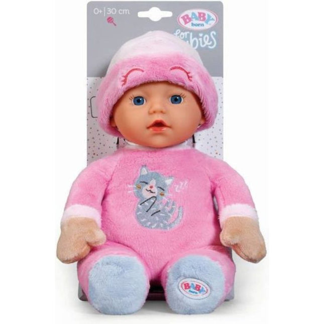 BABY BORN Κούκλα Sleepy 30 εκ. – Απαλή Κούκλα Αγκαλιάς με Κουδουνάκι Ροζ, 0+ Ετών