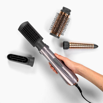 BaByliss Air Style Πολυλειτουργική Ιονική Βούρτσα Μαλλιών 1000W με 4 Εξαρτήματα για Όγκο, Μπούκλες & Λείανση AS136E