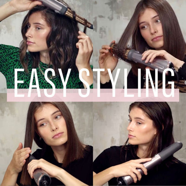 BaByliss Air Style Πολυλειτουργική Ιονική Βούρτσα Μαλλιών 1000W με 4 Εξαρτήματα για Όγκο, Μπούκλες & Λείανση AS136E