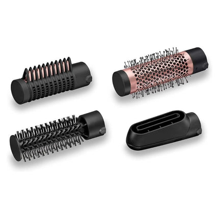BaByliss Perfect Finish Πολυλειτουργική Βούρτσα Μαλλιών 1000W με 3 Εξαρτήματα για Όγκο, Λείανση & Styling, Ιονική Τεχνολογία κατά του Φριζαρίσματος AS126E