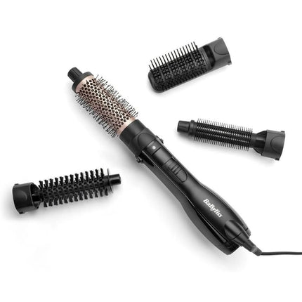 BaByliss Smooth Finish Βούρτσα Μαλλιών Θερμού Αέρα 1200W με 4 Εξαρτήματα & Ιονική Τεχνολογία, Όγκος, Λείανση & Styling για Όλα τα Μήκη Μαλλιών AS122E