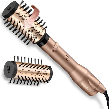 BaByliss Big Hair Dual Περιστρεφόμενη Βούρτσα Μαλλιών 650W για Όγκο, Σχήμα & Λάμψη με Δύο Κεραμικές Κεφαλές AS952E