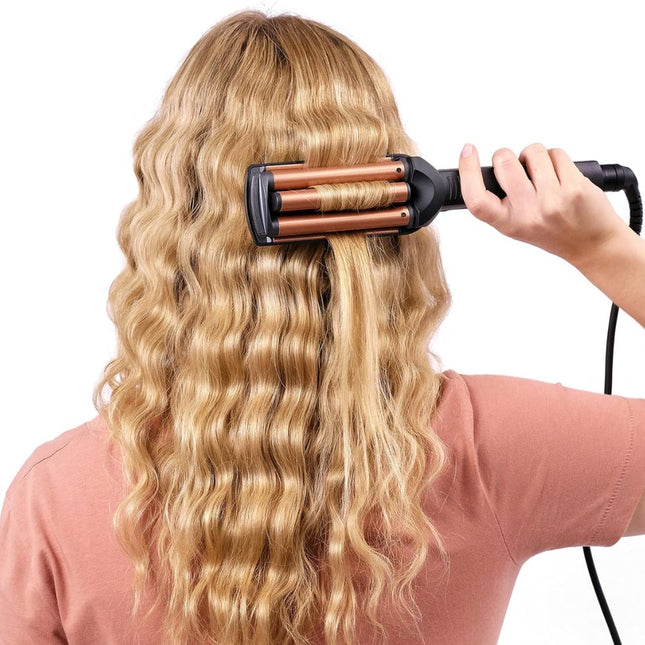 BaByliss Deep Waves Συσκευή για Κυματιστά Μαλλιά με Κεραμικές Πλάκες, Τεχνολογία Τουρμαλίνης & Ρυθμιζόμενη Θερμοκρασία (160-200°C) W2447E