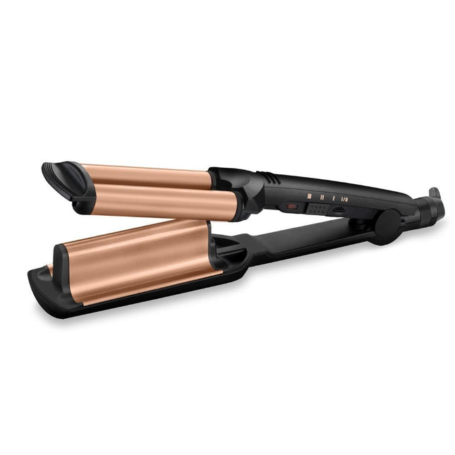 BaByliss Deep Waves Συσκευή για Κυματιστά Μαλλιά με Κεραμικές Πλάκες, Τεχνολογία Τουρμαλίνης & Ρυθμιζόμενη Θερμοκρασία (160-200°C) W2447E
