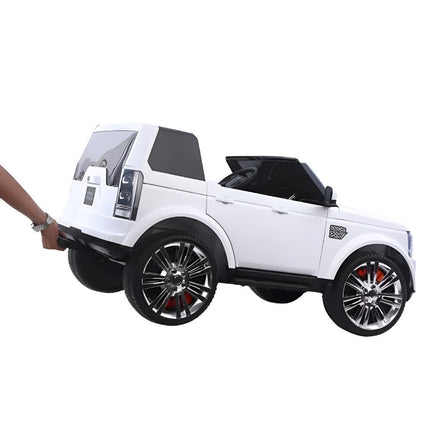 Rover Ηλεκτροκίνητο Αυτοκίνητο 4×4 24V 2 Θέσεων με Δερμάτινα Καθίσματα, MP3 & Τηλεχειριστήριο 2.4G Λευκό, 3+ Ετών