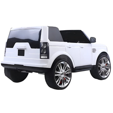 Rover Ηλεκτροκίνητο Αυτοκίνητο 4×4 24V 2 Θέσεων με Δερμάτινα Καθίσματα, MP3 & Τηλεχειριστήριο 2.4G Λευκό, 3+ Ετών