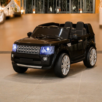 Rover Ηλεκτροκίνητο Αυτοκίνητο 4×4 24V 2 Θέσεων με Δερμάτινα Καθίσματα, MP3 & Τηλεχειριστήριο 2.4G Μαύρο, 3+ Ετών