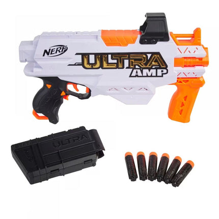 Nerf Ultra Amp Μηχανοκίνητος Εκτοξευτής με Γεμιστήρα και 6 Βελάκια F0954 8+ Ετών