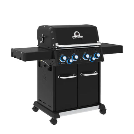 Broil King Baron 490 Shadow Ψησταριά Υγραερίου BBQ με 4+1 Καυστήρες και Πλαϊνό Καυστήρα 875283SDW Μαύρο