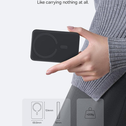 Baseus EnerFill FM11 Ultra Wireless Powerbank 22.5W 10000mAh με MagSafe Μαύρο