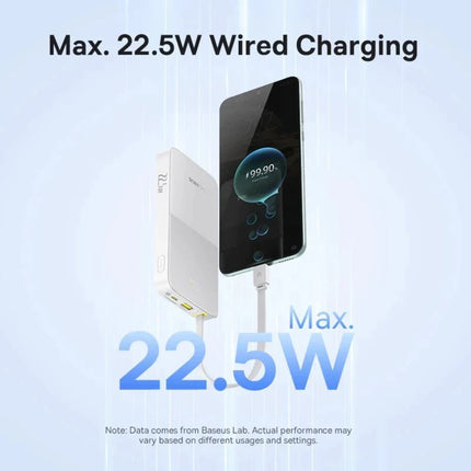 Baseus EnerFill FC51 Bipow2 Pro Powerbank 10000mAh 22.5W με Οθόνη, Λευκό