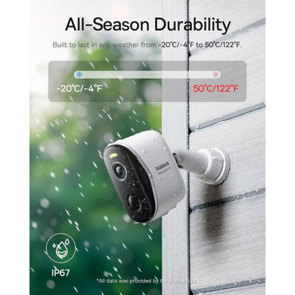 Baseus Security N1 plus Outdoor Camera 2K 2-Cam Kit White