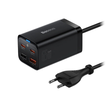 Baseus Charger Desktop 65W 2C+2U EU+100W USB-C Cable Black
