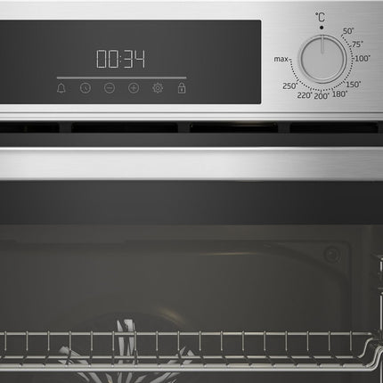 Beko Εντοιχιζόμενος Φούρνος 60cm 72L με AeroPerfect, SteamShine+ & LED Touch Οθόνη BBIM12300-XM Inox