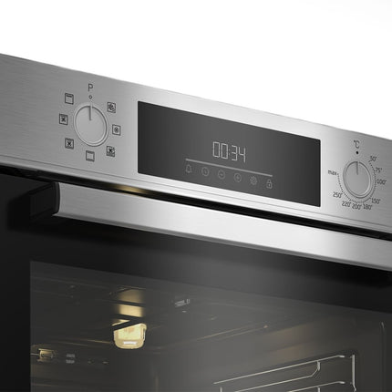 Beko Εντοιχιζόμενος Φούρνος 60cm 72L με AeroPerfect, SteamShine+ & LED Touch Οθόνη BBIM12300-XM Inox