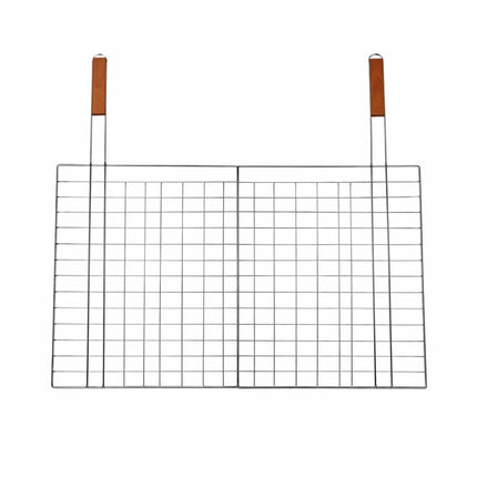 Επαγγελματική Σχάρα Ψησίματος 62x68x40cm με Διπλές Ξύλινες Λαβές