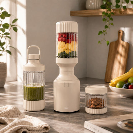 Beast® Mega 1200 Plus Stand Mixer 1200W 1,6 HP Ισχυρό Μπλέντερ με 3 Δοχεία Ανάμειξης B12MH-BE-EU Sand