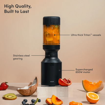 BEAST Mighty 850 Core Personal Blender Ισχυρό & Compact Μπλέντερ 850W για Smoothies & Ροφήματα B85MR-BK-EU Carbon Black