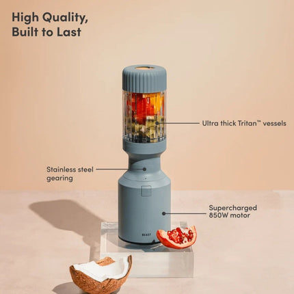 BEAST Mighty 850 Plus Blender Mist Ισχυρό & Compact Personal Blender 850W για Smoothies και Ροφήματα B85MH-BL-EU Mist
