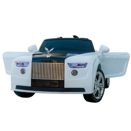 Rolls Royce Ηλεκτροκίνητο Αυτοκίνητο 4×4 12V 2 Θέσεων με MP3 Player USB/TF, Ηχητικά Εφέ & Τηλεχειριστήριο 2.4G Λευκό, 3+ Ετών