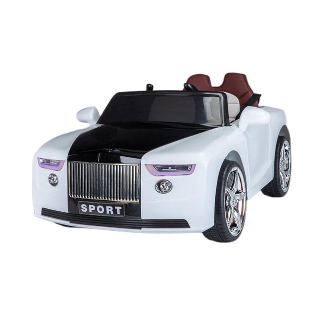 Rolls Royce Ηλεκτροκίνητο Αυτοκίνητο 4×4 12V 2 Θέσεων με MP3 Player USB/TF, Ηχητικά Εφέ & Τηλεχειριστήριο 2.4G Λευκό, 3+ Ετών