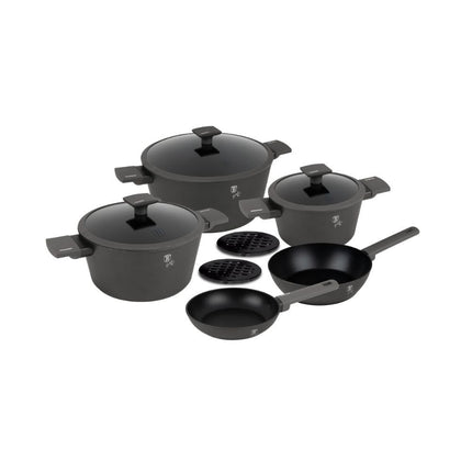 Berlinger Haus BH/8140 Σετ Μαγειρικών 10 Τεμαχίων, Anthracite με Αντικολλητική Επίστρωση