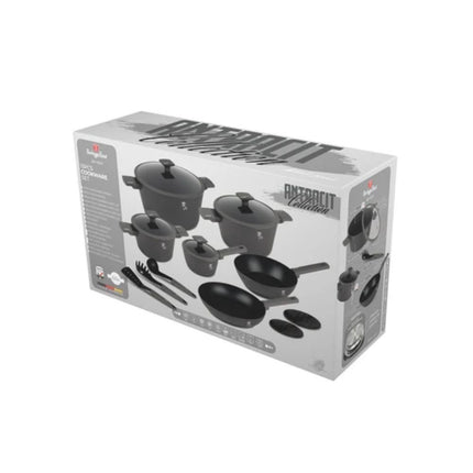 Berlinger Haus BH/8141Σετ Μαγειρικών 15 Τεμαχίων,  Anthracite με Αντικολλητική Επίστρωση