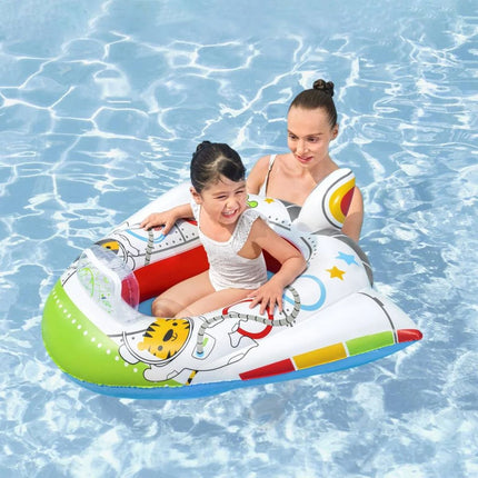 Bestway Φουσκωτή Βάρκα Διαστημόπλοιο με Ήχους 104x99cm 3+ Ετών
