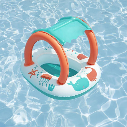 Bestway Παιδικό Φουσκωτό Βαρκάκι Comfort Plush με UV Σκίαστρο 84x67cm 3+ Ετών