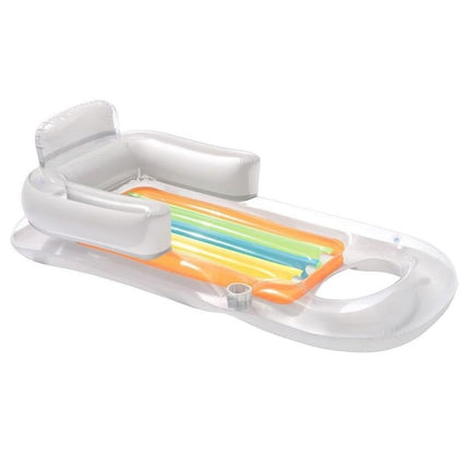 Bestway Φουσκωτή Πολυθρόνα Θαλάσσης 161x84cm με Πλάτη & Ποτηροθήκη 43028