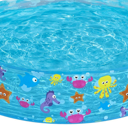 BESTWAY Παιδική Πισίνα Fill ‘N Fun Sparking Sea με Σταθερά Τοιχώματα και Σχέδιο Ωκεανού 55028_26 2+ Ετών