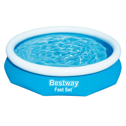 Bestway Fast Set Φουσκωτή Πισίνα Κήπου Ø305x66cm Χωρίς Αντλία 57456 6+ Ετών