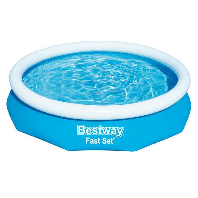 Bestway Fast Set Φουσκωτή Πισίνα Κήπου Ø305x66cm Χωρίς Αντλία 57456 6+ Ετών