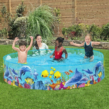 BESTWAY Παιδική Πισίνα Fill ‘N Fun Odyssey με Σταθερά Τοιχώματα και Σχέδιο Ωκεανού 55031_26 3+ Ετών